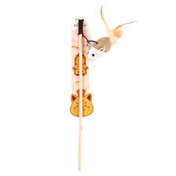 MM-036 Cute Mouse Cat Play Stick