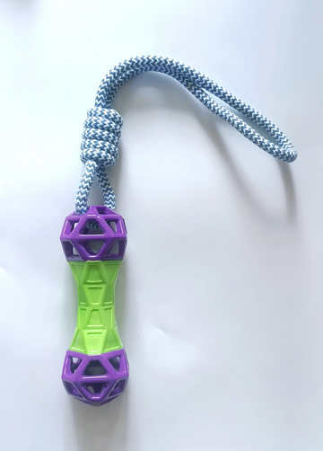Rectangular perforated fishing line knot with multiple holes