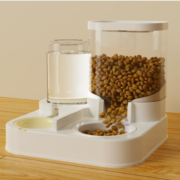 Transparent desiccant pet automatic drinking water Feeding all in one