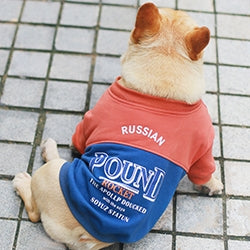 French bulldog parent-child outfit