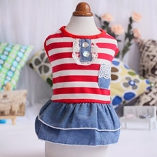 Striped diamond skirt