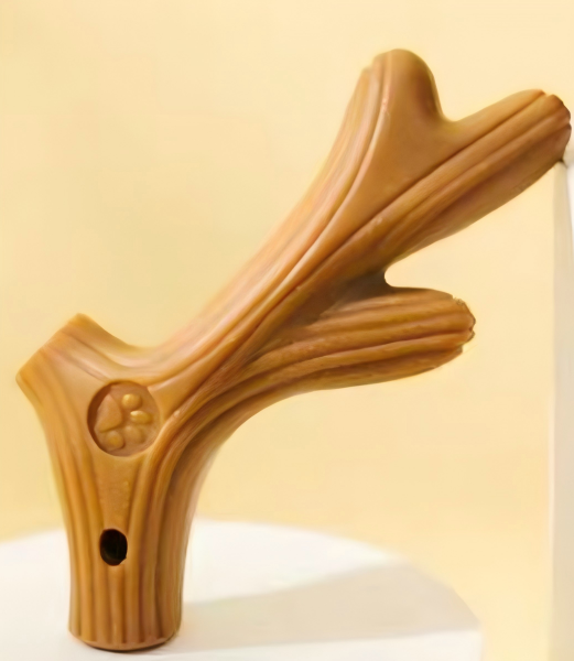 Wood-plastic deer antler