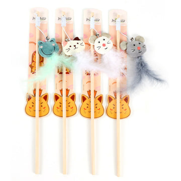 Animal Feather Cat Toy Stick Type A