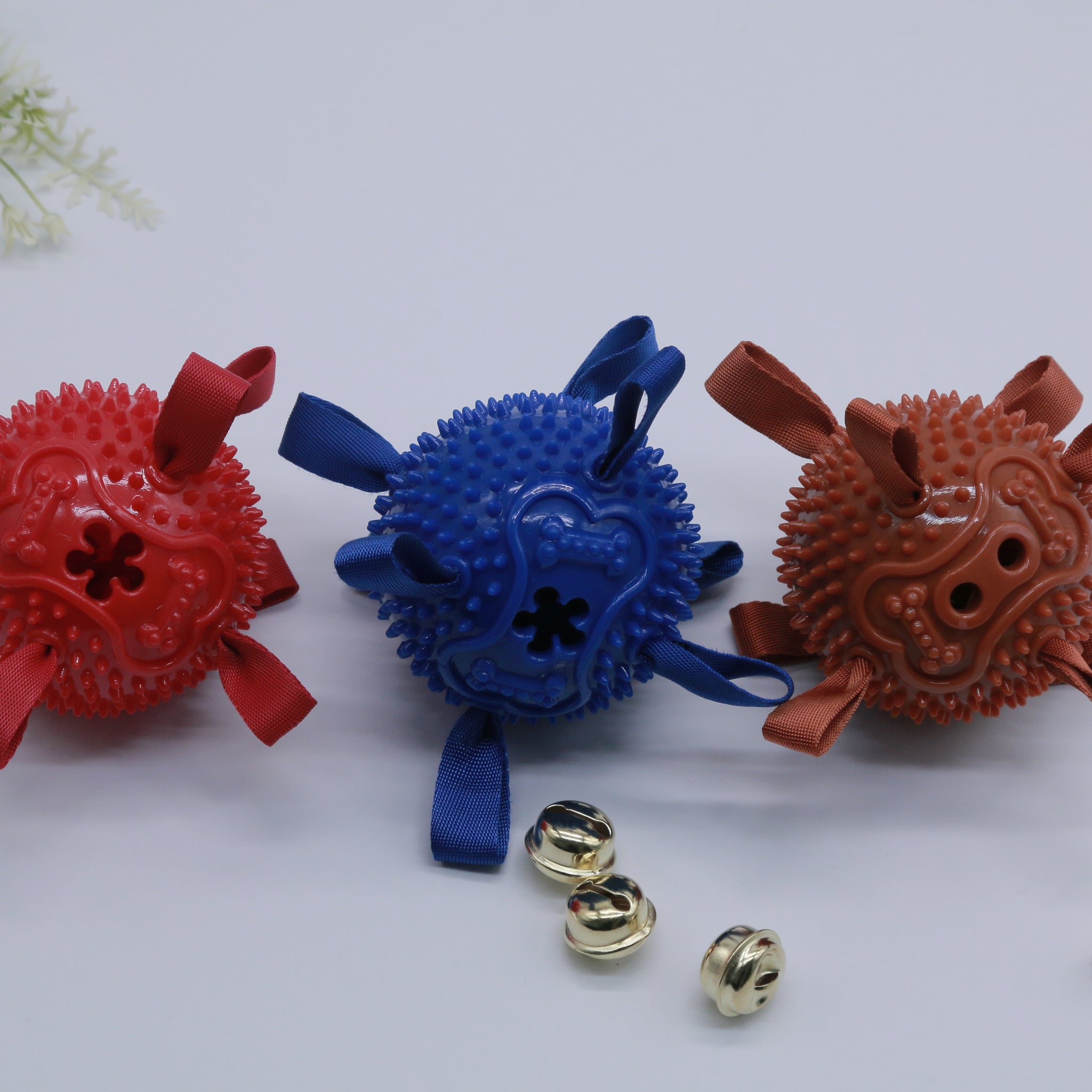 Webbing bell leaking food bone burr ball